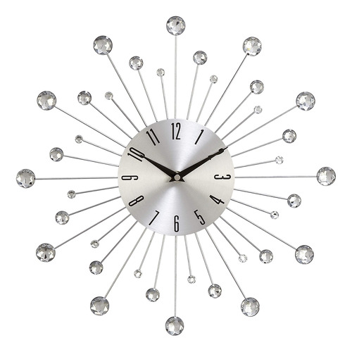 Reloj De Pared Abstracto De Metal, 15 X 2 X 15 Pulgadas, Col