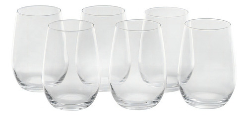 Set de 24 vasos de cristal de 480 ml para agua y zumo de Dubái, Nadir
