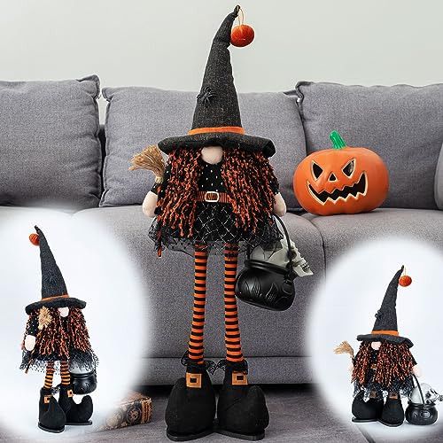 Unnscre Gran Halloween Gnome Plush Elf Decoración - Pffg0