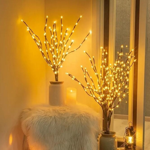 Luz Nocturna Led Tipo Rama, Funciona Con Pilas, Marca Ilumin