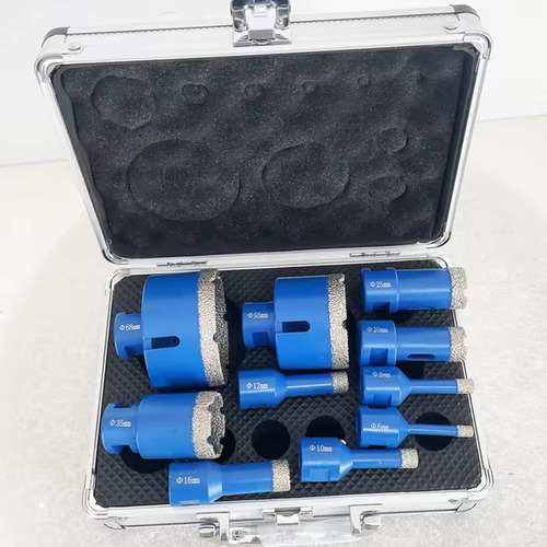 Kit De 10 Brocas En Seco Soldadas, Broca Diamantada De Rosca
