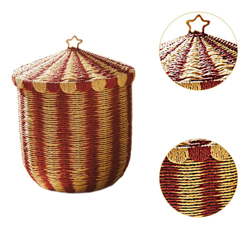 Cesta Tejida Para Juguetes, Organizador De Ropa 37cm X 43cm