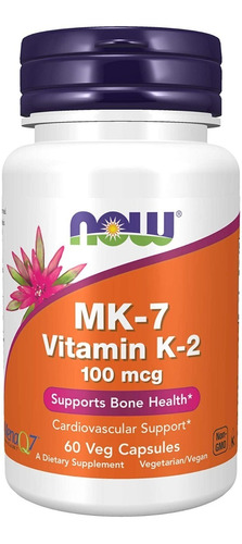 Vitamina K2 Mk7 Cápsulas Veganas Now