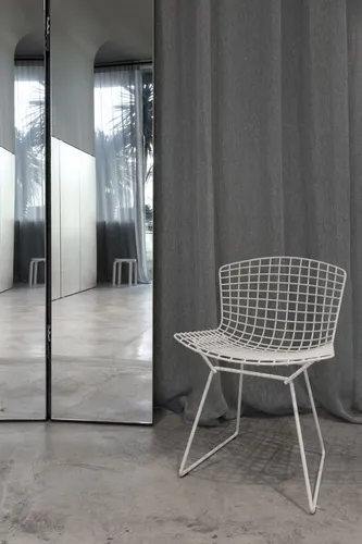 Silla Bertoia Blanca Metálica Con Almohadón Premium X 4