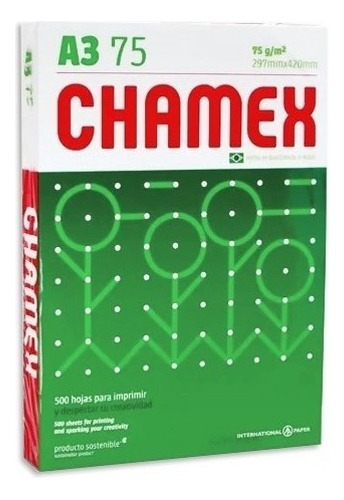 Papel Fotocopia Chamex A3 Blanco Paq. De 500 Hojas