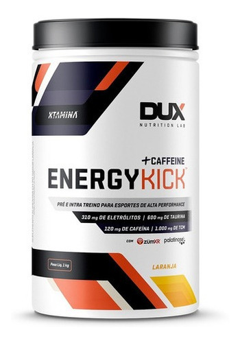 Kit Energy Kick Caffeine Laranja + Recharge 4.1 Abacaxi Dux