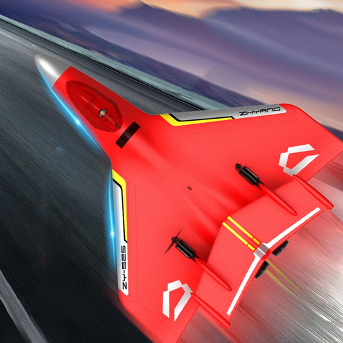 Hobby Rc Avión, Avión Rc De Espuma Con Luces Led, Rojo