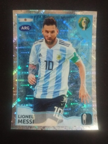 Imagen 1 de 1 de Lámina Original Panini Holograma Lionel Messi 2019