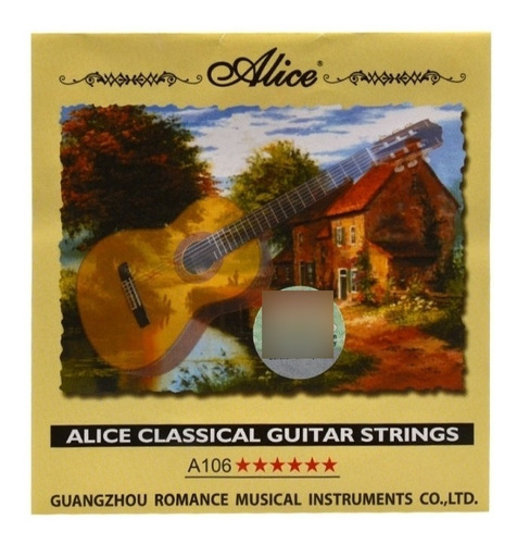 Juego De Cuerdas Para Guitarra Clásica Alice A106