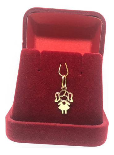 Pingente Menina, Boneca, Bonequinha, Ouro18k Com Nota Fiscal
