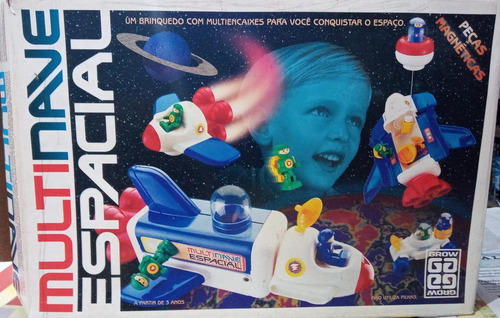 Multinave Espacial Brinquedo Antigo Da Grow Tomy Com Caixa (Usado)