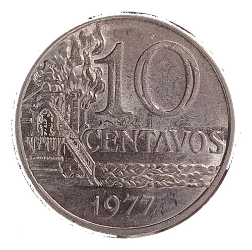 Brasil 10 Centavos 1977 Excelente Km 578.1a