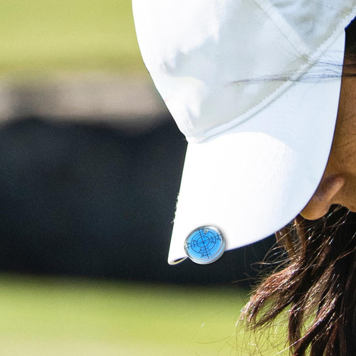Nivelador De Nivel De Golf Con Burbuja, Pinza Para Azul