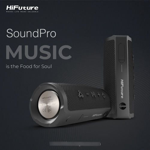 Imagen 7 de 8 de Parlante Hifuture Soundpro Portátil Con Bluetooth Negro 16w