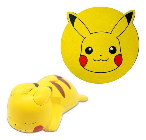Pokémon Mouse Ratón Inalámbrico Wireless - Pikachu