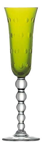 Taça Para Champanhe Cristallerie Saint-louis Bubbles Verde C