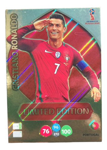 Carta Cristiano Ronaldo - Mundial Rusia 18 Limited Edition 