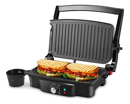 Panini Maker, Isiler 4 Slice Panini Press Grill, Sandwich Ma