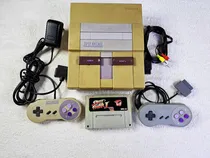 Comprar Console Super Nintendo Fat + 2 Controles E Jogo. Funcionando Cinza