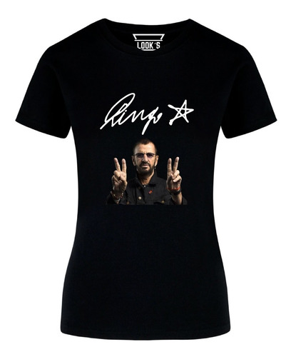 Playera O Crop Top Ringo Starr Amor Y Paz Hombre O Mujer
