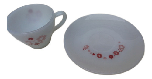 Tazas Y Platos De Cafe Opalina Rigopal Ibera X 6 Un