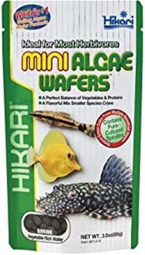 Hikari Tropical Mini Algas Obleas De Pescado, 3.0 Onzas (