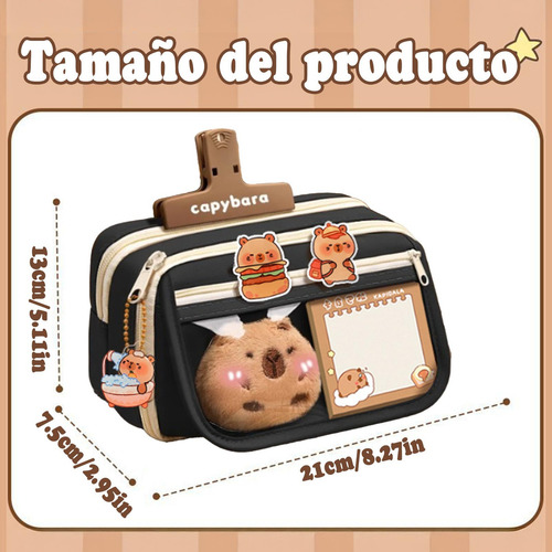 Estuche Para Lápices De Capibara, Bonito De Lapicera