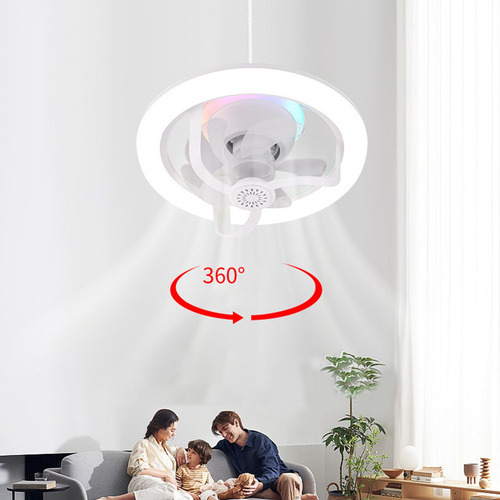 Ventilador De Techo Con Lámpara De Ventilador, Brillo