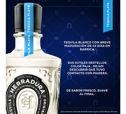 Tequila Herradura Plata 700ml
