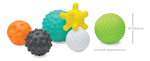 Infantino Textured Multi Ball Set - Juguete Para La Explo...