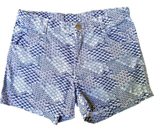 Short Mimo Gabardina Algodón Talle 14 Elástizado Impecable