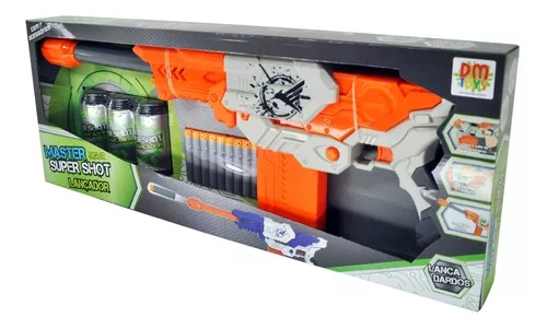 Lançador Nerf Super Shot Power Flash Com Lanterna Mira Modulus 75cm – dm  toys em Promoção na Americanas