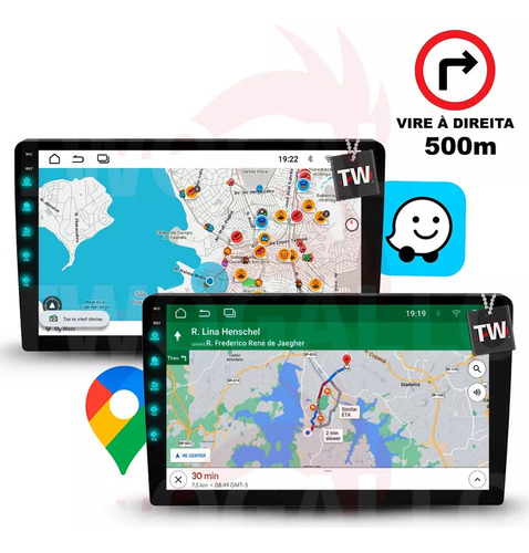 Central Multimídia Android 14 Netflix Maps Waze Cerato 14-19