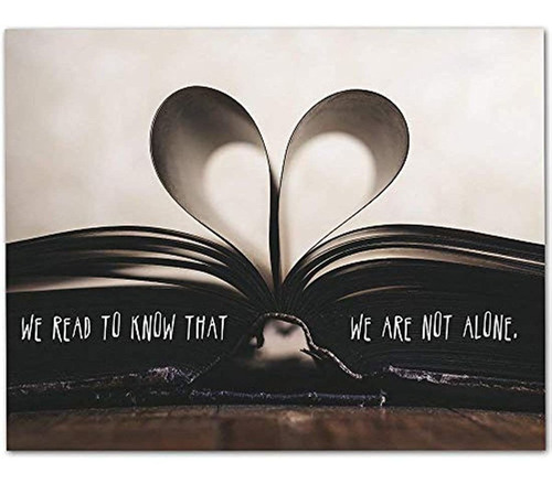 Impresión Del Arte ''leemos Para Saber Que No Estamos Solos'