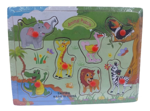 Juego Encastre Didáctico Madera Infantil Puzzle Playking