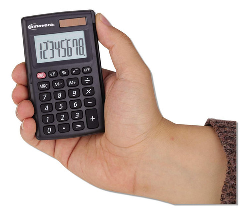 Calculadora De Bolsillo Innovera Con Tapa Dura, 8 Dígitos