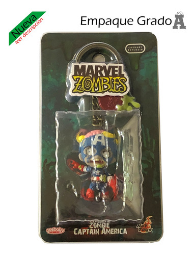 Hot Toys Cosbaby Keychain Zombie Captain America (original) (Usado)