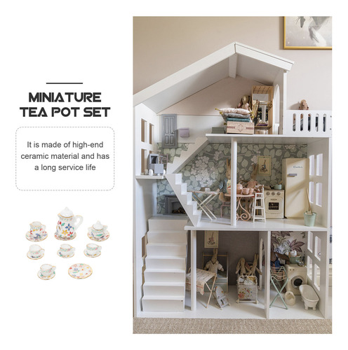 1 Juego De Minitazas De Té Mini House, Modelo Toys Mini Hous