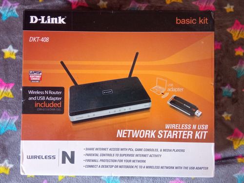 Router D Link Inalámbrico Con Adaptador Usb