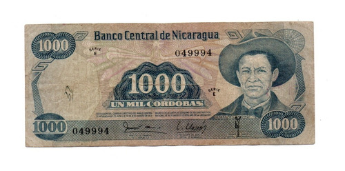 Nicaragua Billete 1000 Cordobas Año 1979 P#139