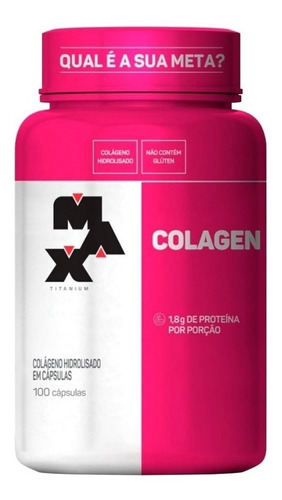 Colagen Pote Com 100 Caps Max Titanium