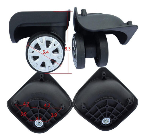 Ruedas Para Maletas Con Rotación De 360 Grados,