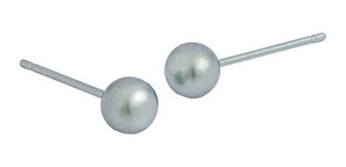 Calculadora - Ti2 Titanium Womens 5mm Round Bead Stud Earrin