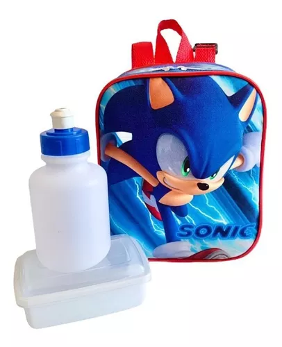 Kit Mochila Infantil Grande Rodinha Sonic O Filme com Toalha - Chic Outlet  - Economize com estilo!