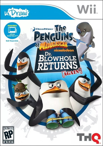 Jogo Penguins Of Madagascar Dr Blowhole Returns Udraw Wii