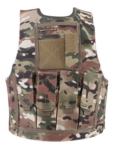 Imagen 6 de 10 de Chaleco De Camuflaje Niños Ejército Militar Combate