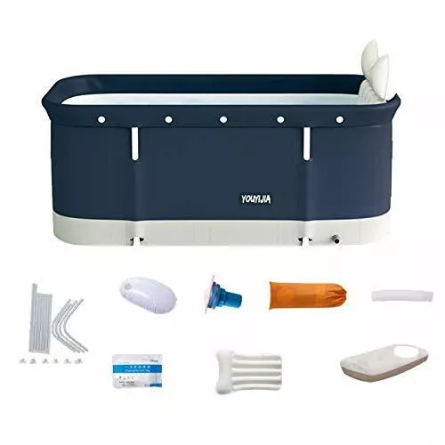  Bañera portátil, bañera plegable para adultos, bañera  independiente para 2 personas, bañera no inflable para duchas con funda y  bolsas de baño : Herramientas y Mejoras del Hogar