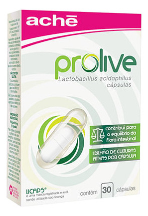 Prolive Alimento Probiótico 55mg C/ 30 Cápsulas