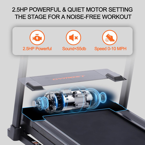 Gymost Caminadora Plegable Con Pantalla Lcd
