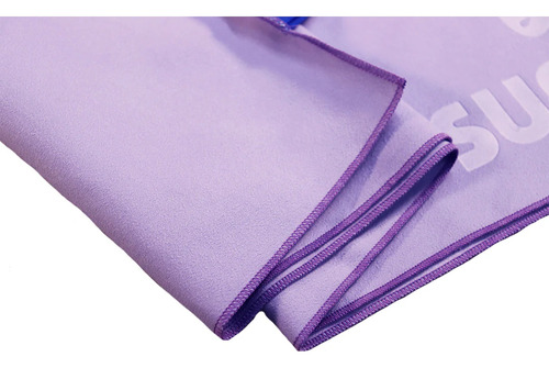 Toalla microfibra secado rapido lisa grande 130x75cm Sunwet color lila